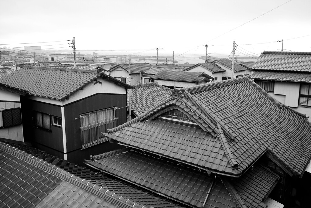 漁師町の家並み