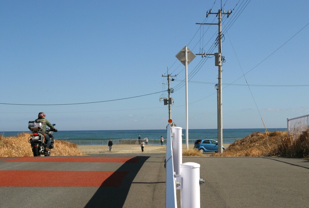 海が見えた