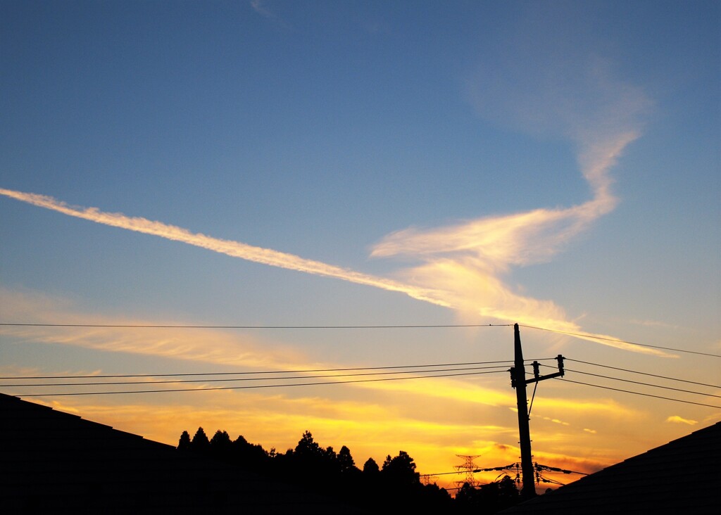 静かな師走の夕暮れ