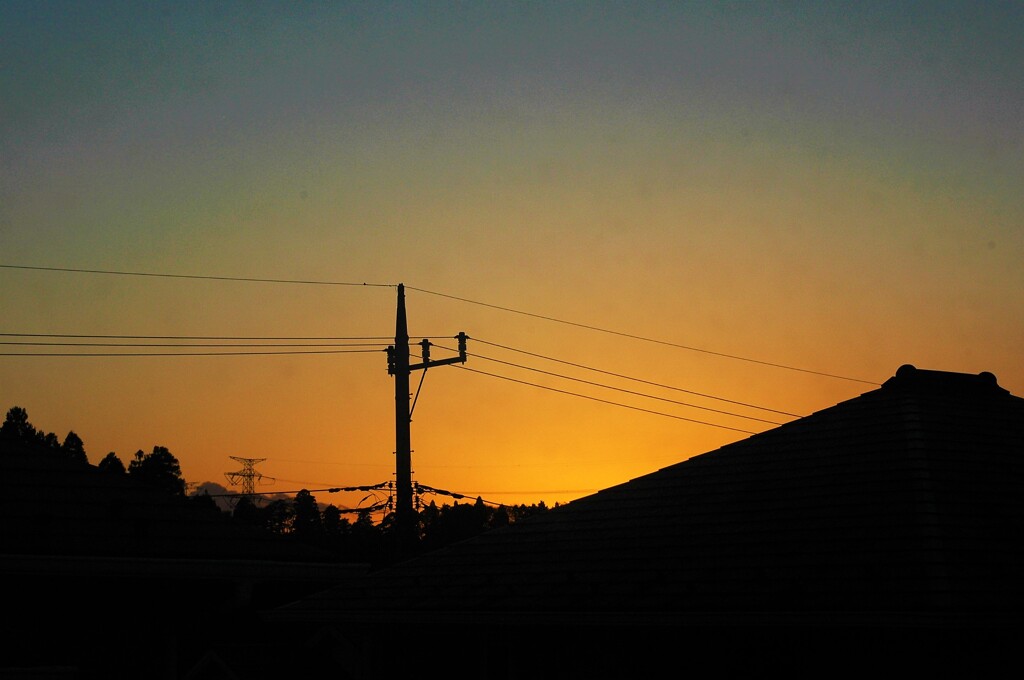 立春の夕暮れ