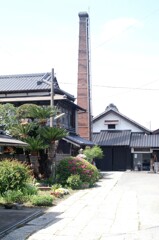 造り酒屋の煉瓦煙突