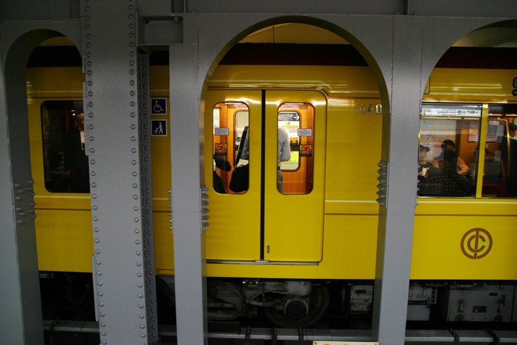 銀座線に乗って