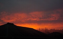 昨日の夕焼け
