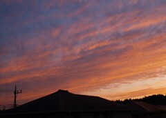 昨日の夕焼け空