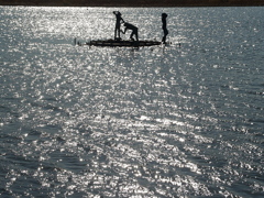 水上のオブジェ