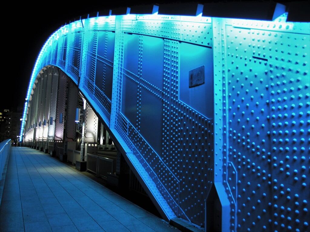 蔵出し　夜の永代橋