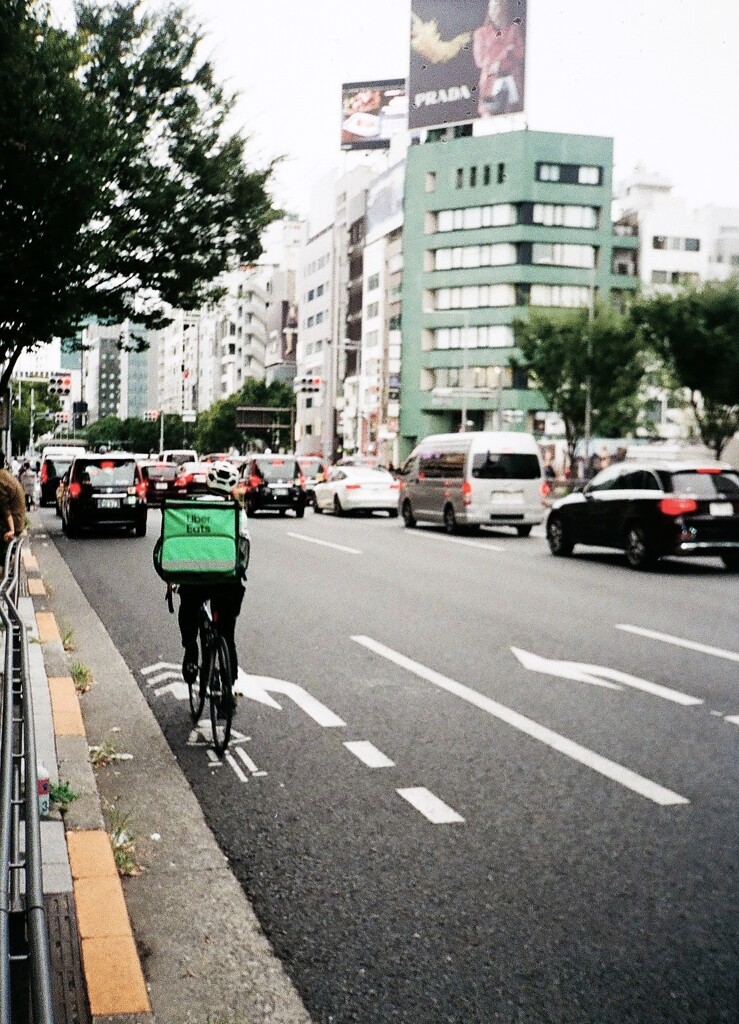 表参道を行く