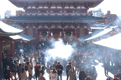 香煙に願いを託して