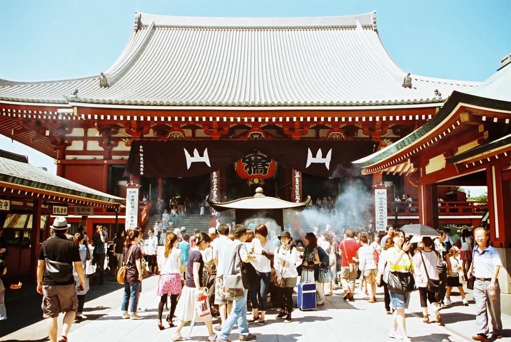 浅草寺猛暑日