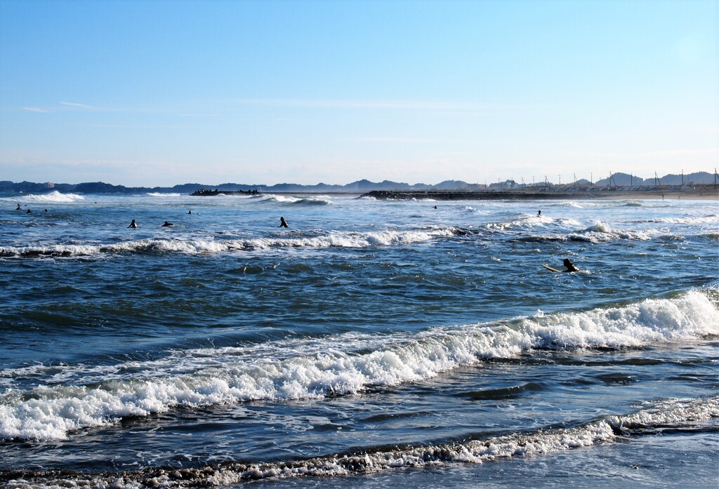 サーファー達の海