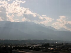 夕方の南アルプスの山並み