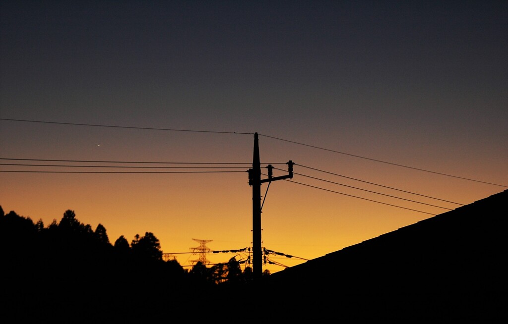 元日の夕暮れ