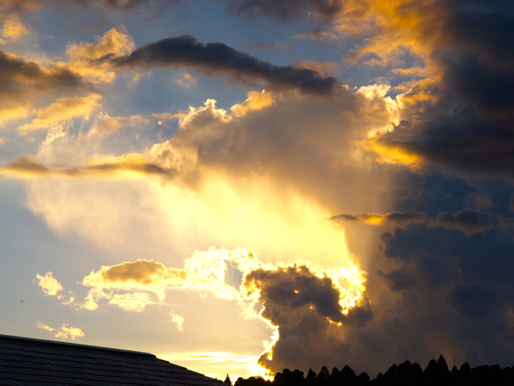 おだやかな秋の夕暮れにはほど遠く