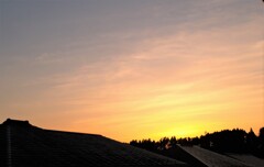 夕暮れ時の輝き
