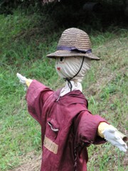 里山集落・案山子