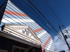 街の寸景　夏の床屋