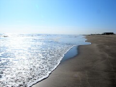 早春の九十九里浜