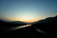 夕暮れ