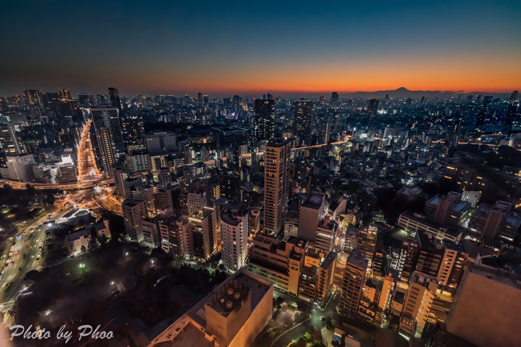 東京夕景