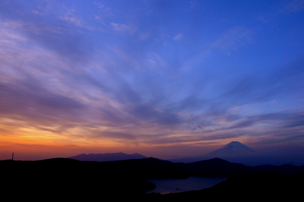 夕焼け富士