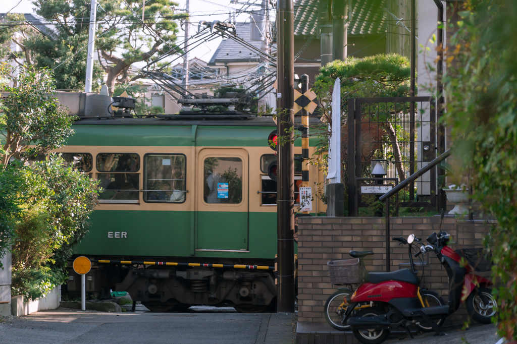 突然、電車
