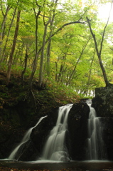 初秋の御堂新田滝