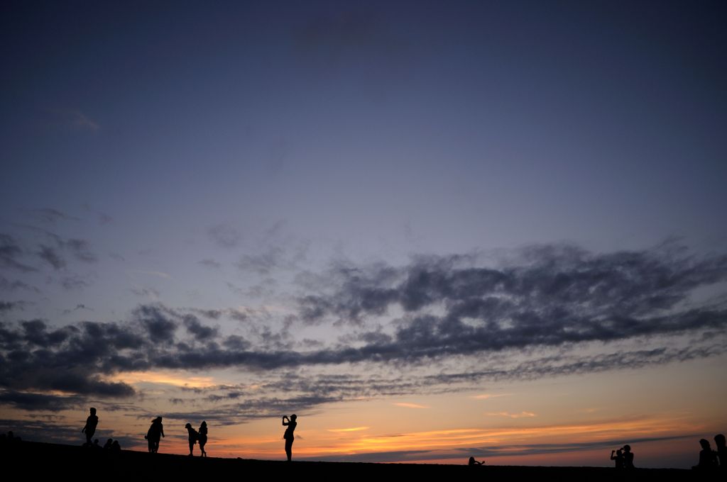 夕暮れのシルエット