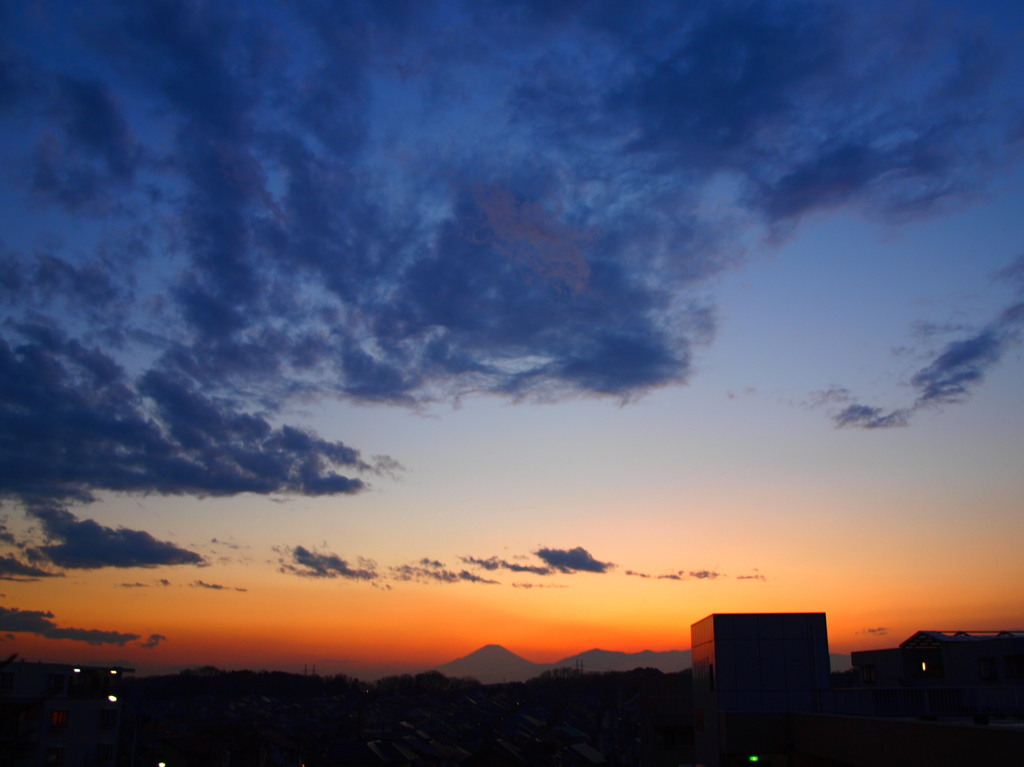 富士 夕景