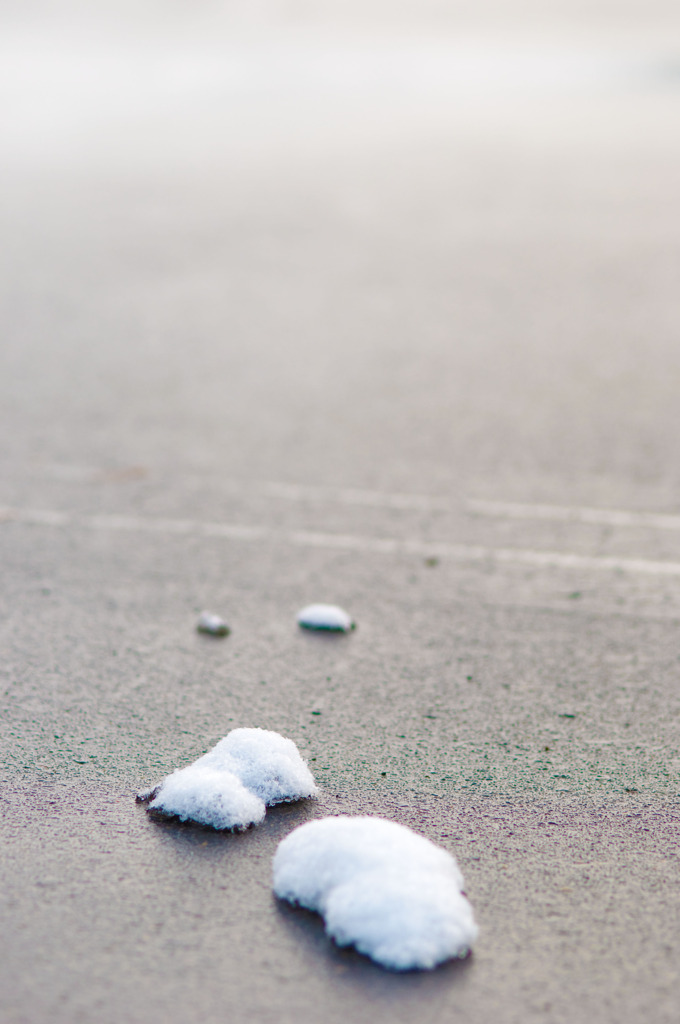 雪の小島