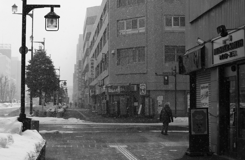 静かな雪の日