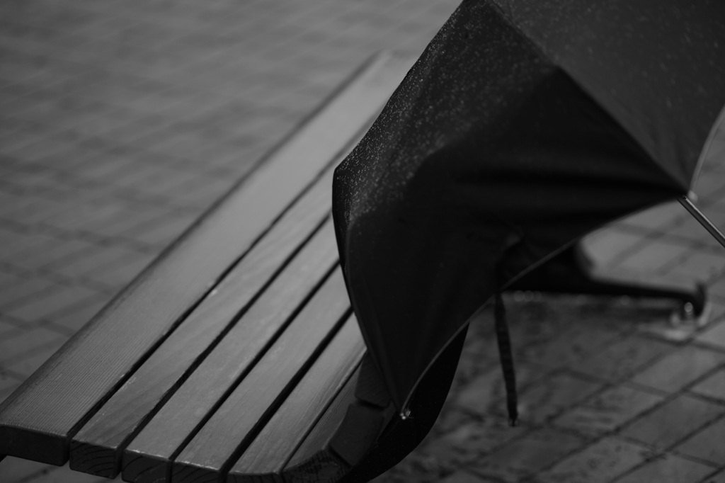 濡れてしまう前に