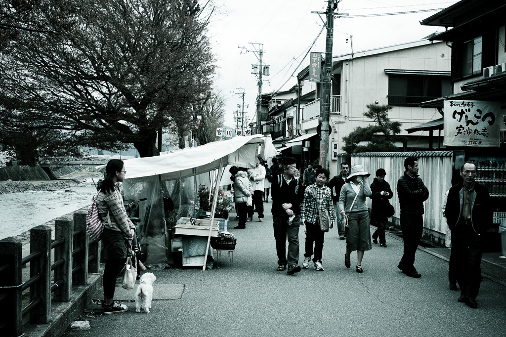 朝市の風景