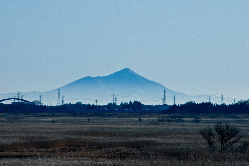 浮かぶ筑波山