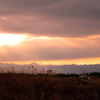 夕焼けトラクター