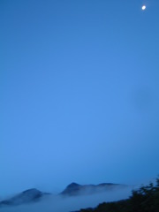 磐梯山の夜明け前