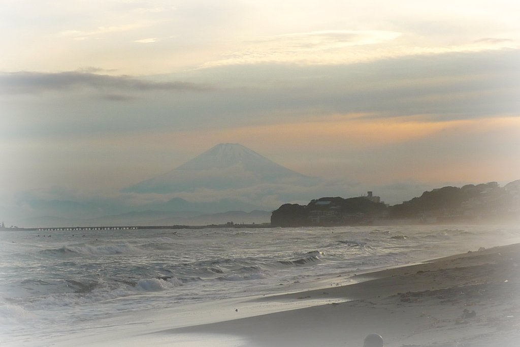 富士山　見えた