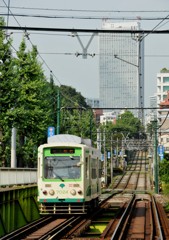 学習院下駅付近にて