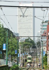 学習院下駅付近にて