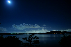月夜の浜名湖
