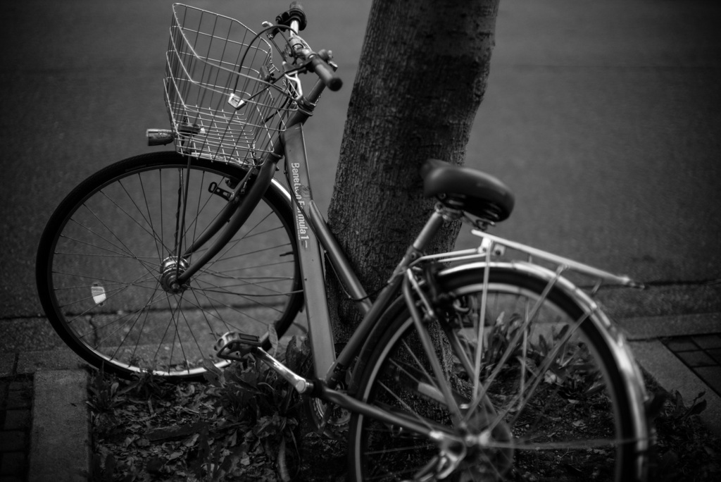 Blue bicycle