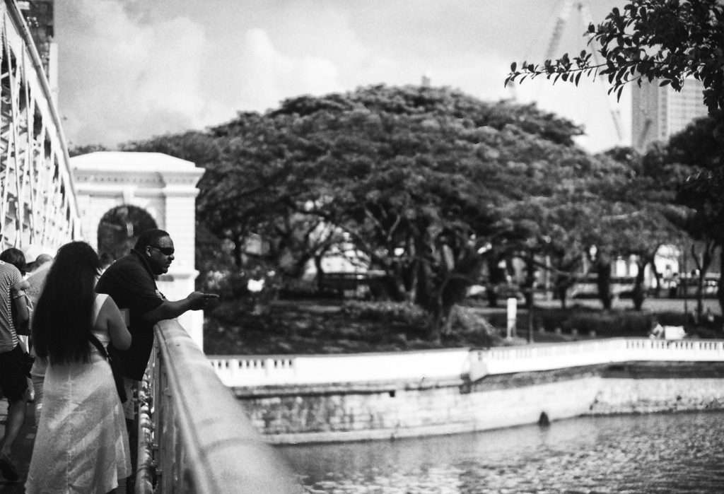 Landscape with man of Singapore #3