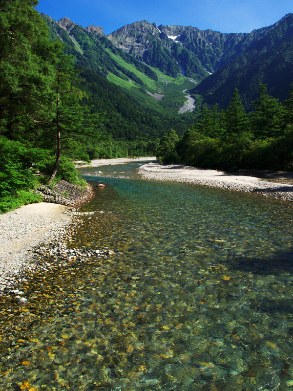 真夏の穂高連峰