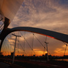 Sunset and arch