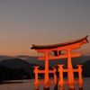 厳島神社の夕景