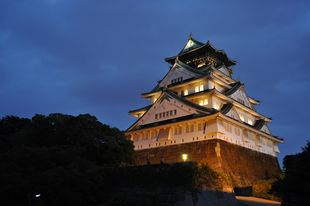 大阪城の夕景2