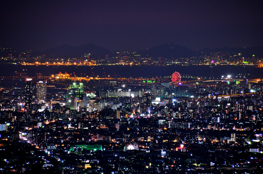 難波津（なにわつ）宵景 ~俯瞰 生駒より～