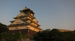 大坂城の夕景