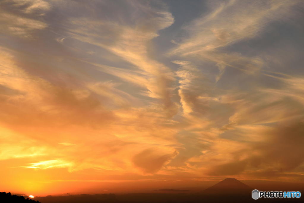 本日の夕景　１０月２６日