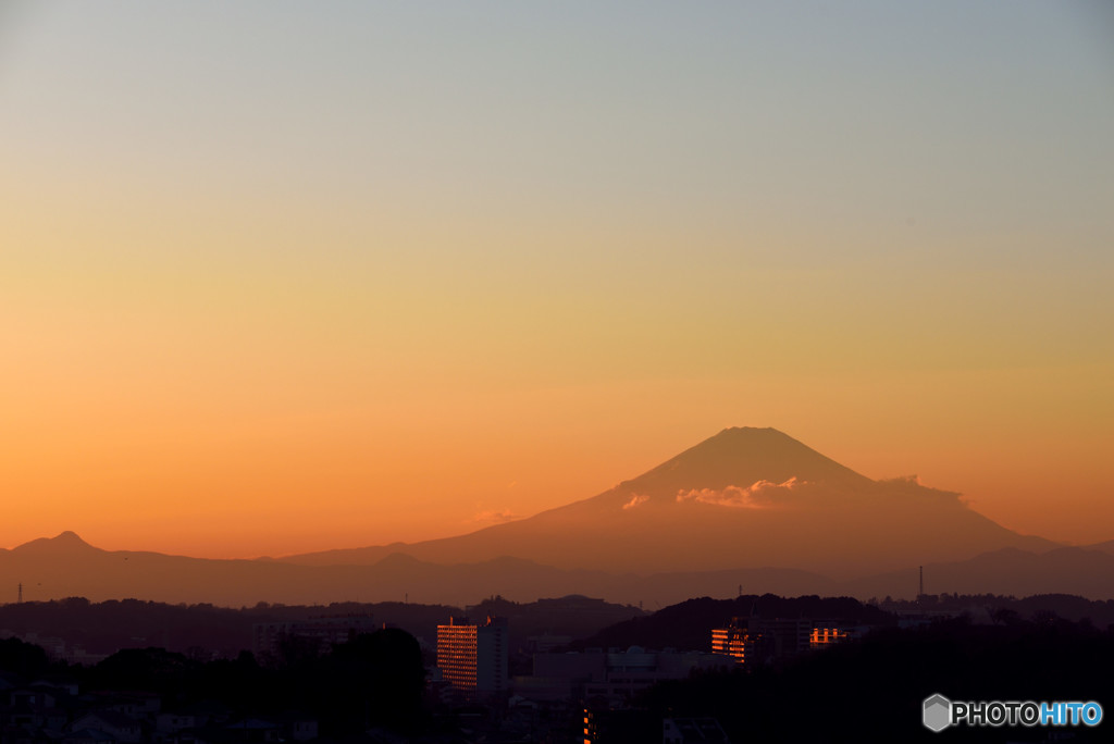本日の夕景（１２月２９日）