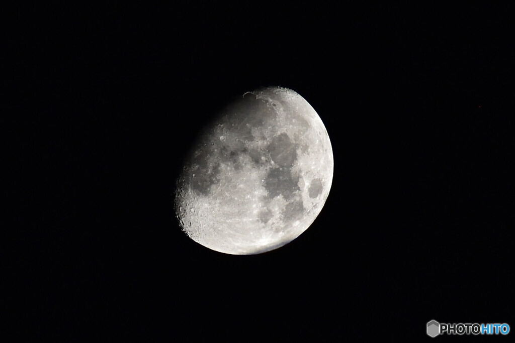 昨夜の月（月齢9.5）
